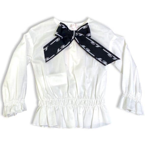 Miss Blumarine - Camicia per bambina panna bimba
