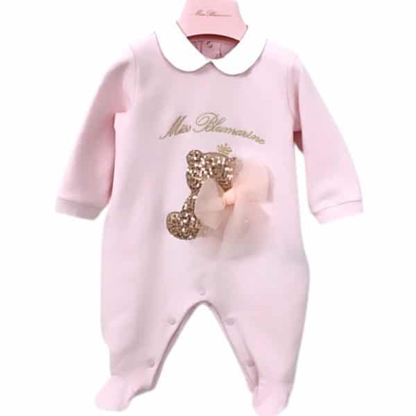 Miss Blumarine - Tutina con piedini rosa per neonata
