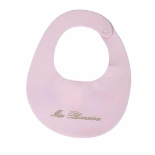 Miss Blumarine - Bavetta logo per neonata rosa per neonata