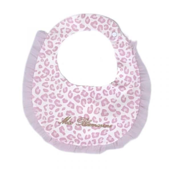 Miss Blumarine - Bavetta per neonata maculato rosa per neonata