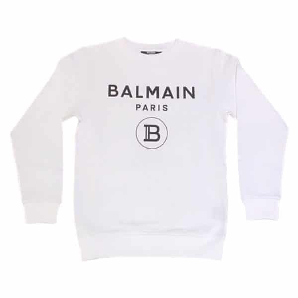 Balmain - Felpa per ragazzi - Bianca