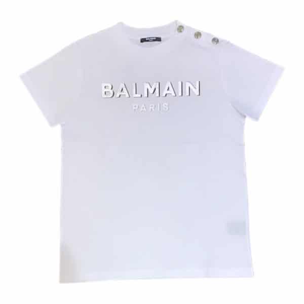 Balmain - T-shirt per ragazzi - Bianca