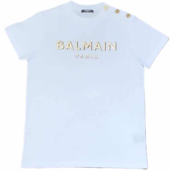 Balmain - T-shirt per ragazza- White