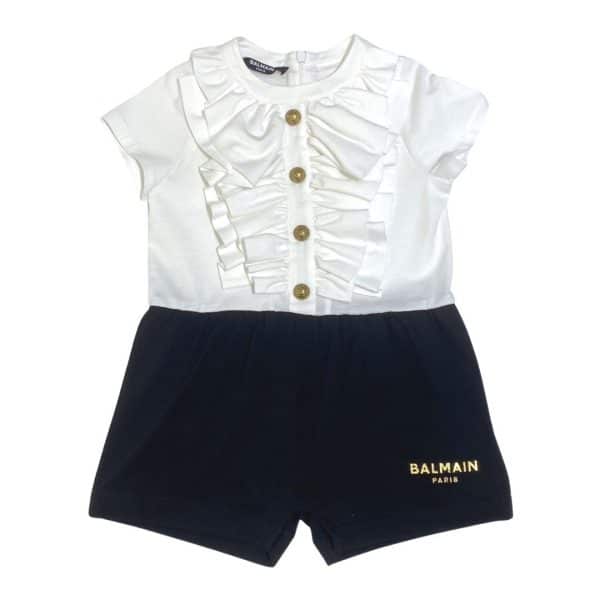 Balmain - Tutina Per bimba - Bianco nero