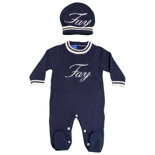 Fay - Tutina e cappello neonato - Blu