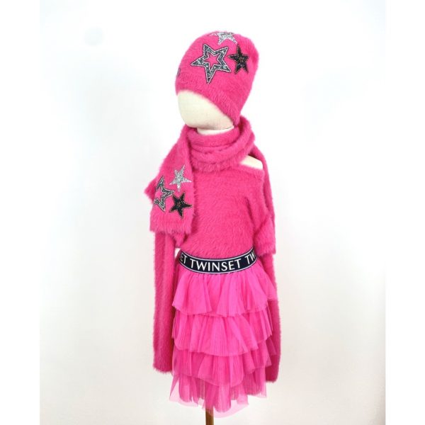 Twinset - Maglia teddy  bimba - Fucsia