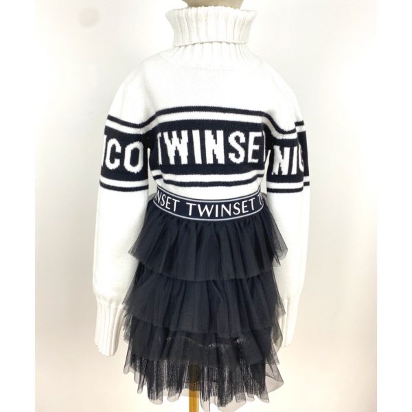 Twinset - Dolcevita bimba - White