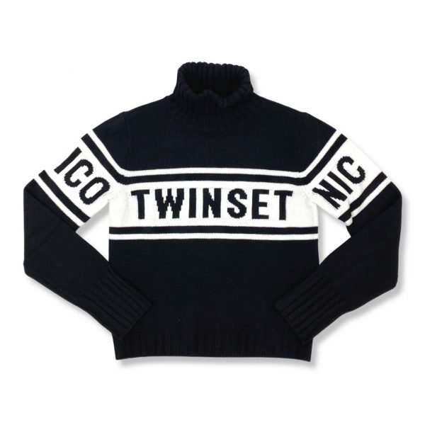 Twinset - Maglia dolcevita bimba - Black