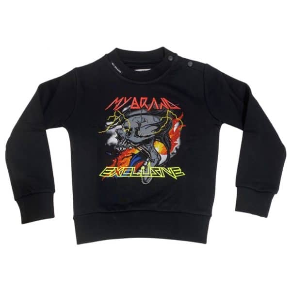 My Brand - Felpa per ragazzi - Black