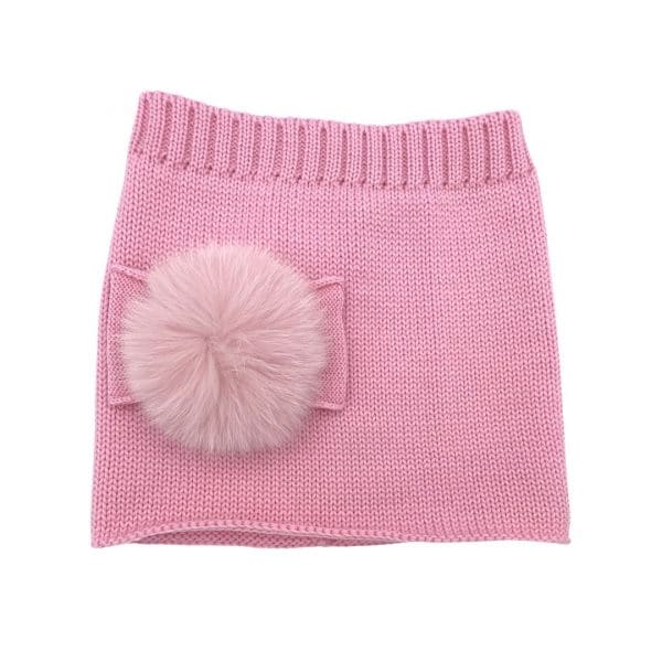 Catya - Collo con pon pon - Rosa Bubble