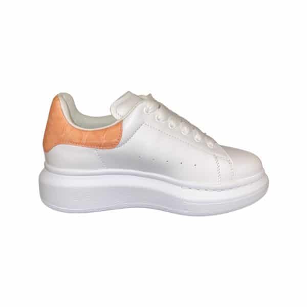 Alexander McQueen - Sneaker bambina - Bianca pink