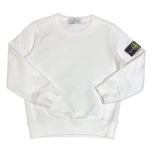 Stone Island - Felpa bimbi - Bianca