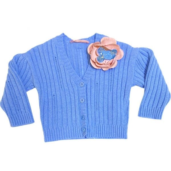 Miss Blumarine - Cardigan bimba - Cielo bimba