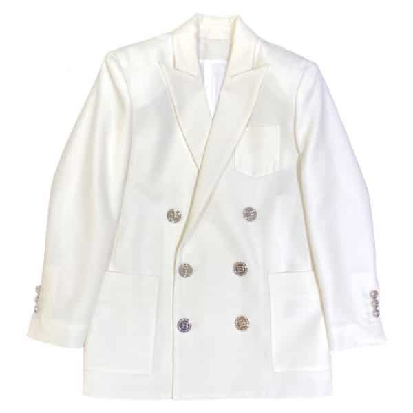 Balmain - Giacca doppio petto - White