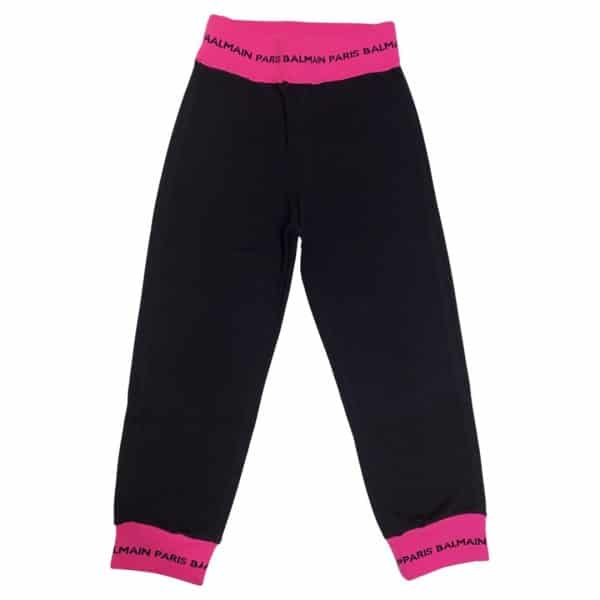 Balmain - Pantaloni per bimbi - Nero Fucsia