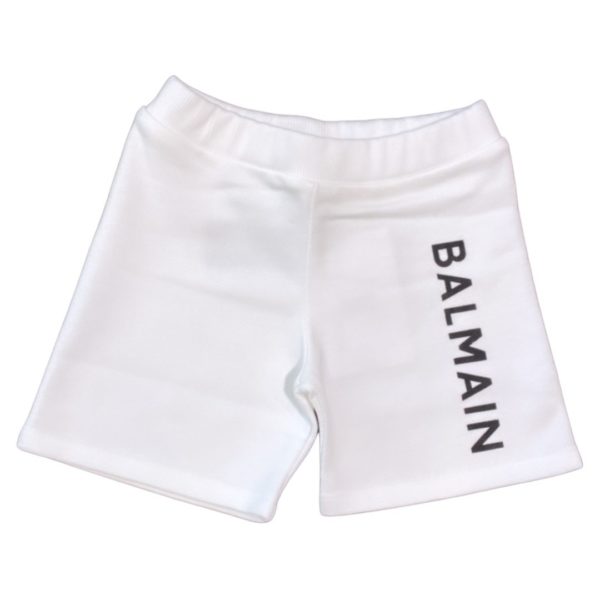 Balmain - Bermuda in felpa - Bianco