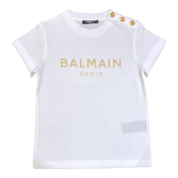 Balmain - T-shirt bimba - Bianca