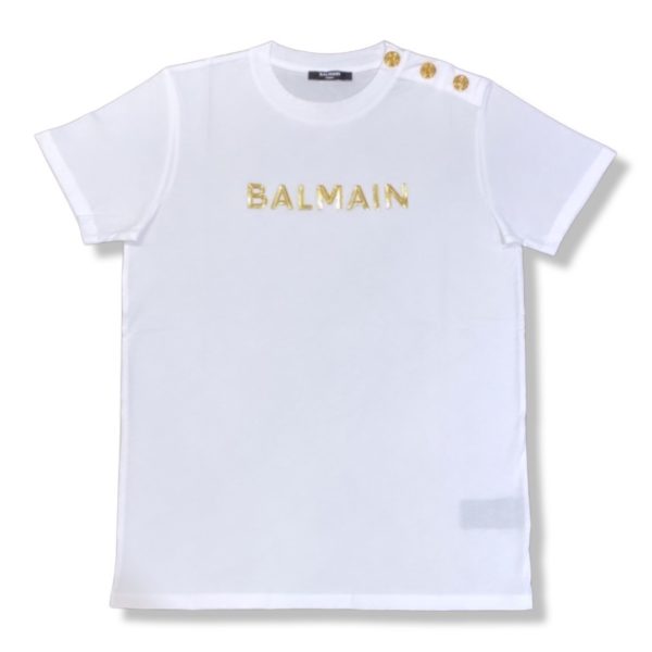 Balmain - T-shirt bambina - Bianca
