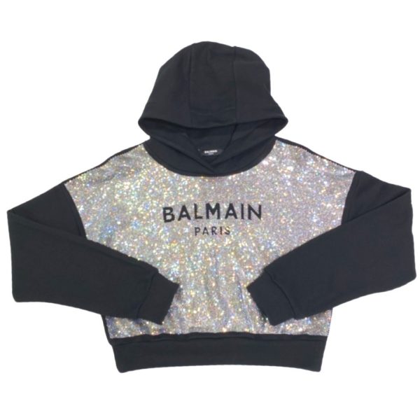 Balmain - Felpa bambina - Nera