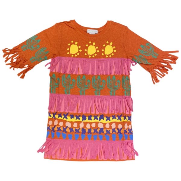 Stella McCartney - Abito con frange - Multicolor