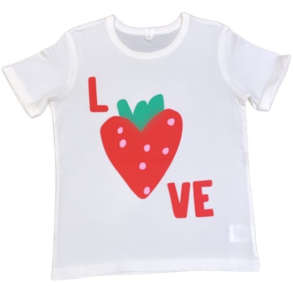 Stella McCartney - T-shirt con fragola - Bianca