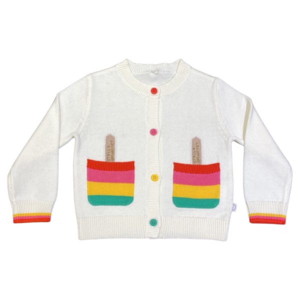 Stella McCartney - Cardigan bimba - Bianco