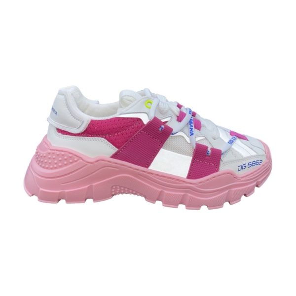 Dolce & Gabbana - Sneaker bambina - Bianco rosa