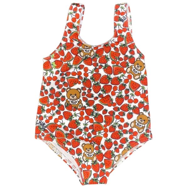 Moschino - Costume intero Fragole - Bianco
