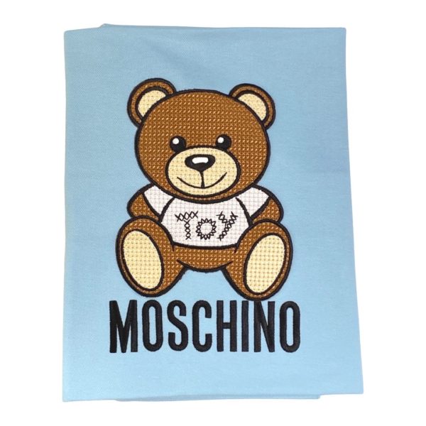 Moschino - Coperta  orsetto per neonato - Cielo
