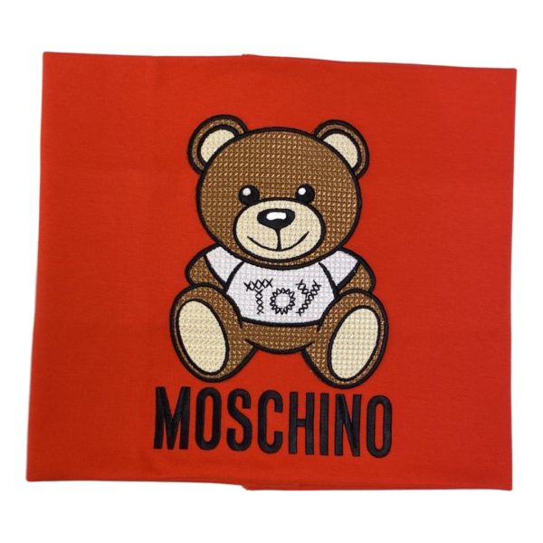 Moschino - Coperta con orsetto per neonati - Rosso