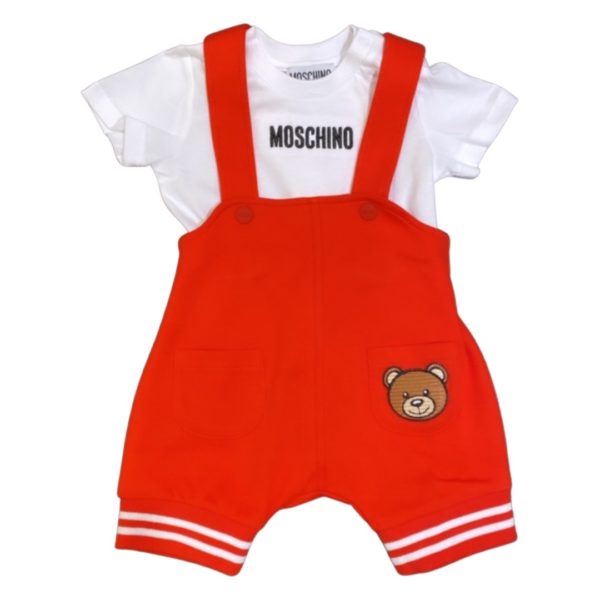 Moschino - Salopette bimbi - Rosso bianco