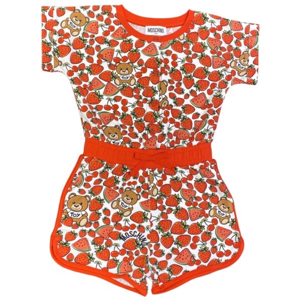 Moschino - Tutina per bimba - Bianco Rosso