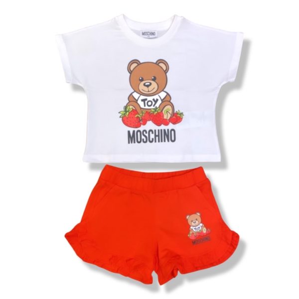 Moschino - Completo bambina - Rosso Bianco
