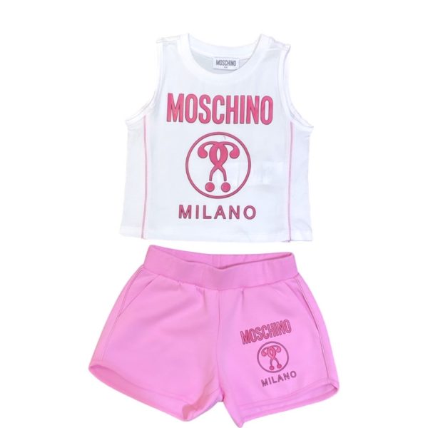 Moschino - Completo bambina - Fucsia Bianco