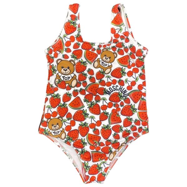 Moschino - Costume intero Fragole - Bianco