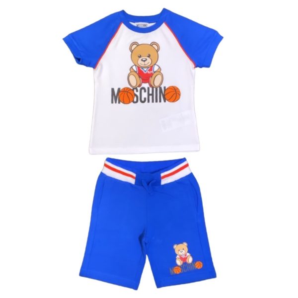 Moschino - T-shirt bambino - Azzurra Bianca Rossa