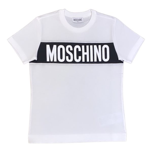 Moschino - T-shirt per bimbi - Bianca Nera