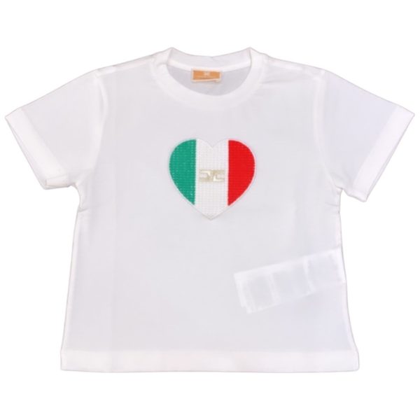 Elisabetta Franchi - T-shirt bimba - Bianca