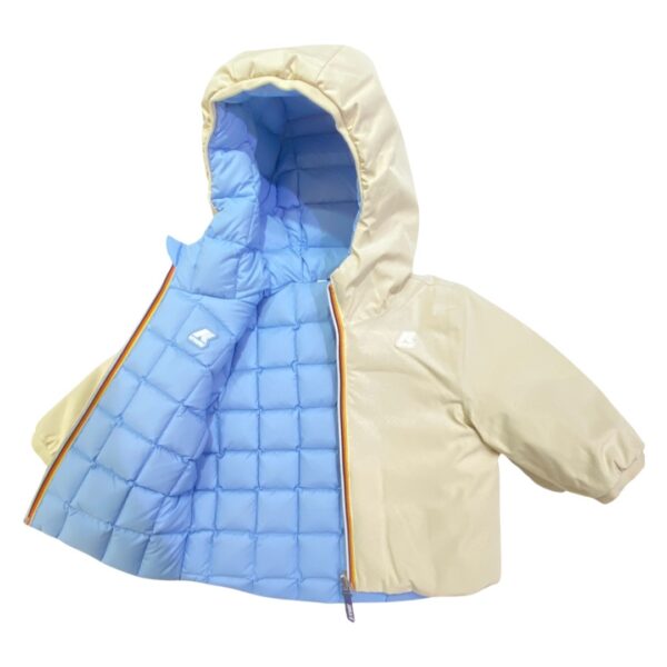 K-way - Giubbino double bambino - Panna cielo