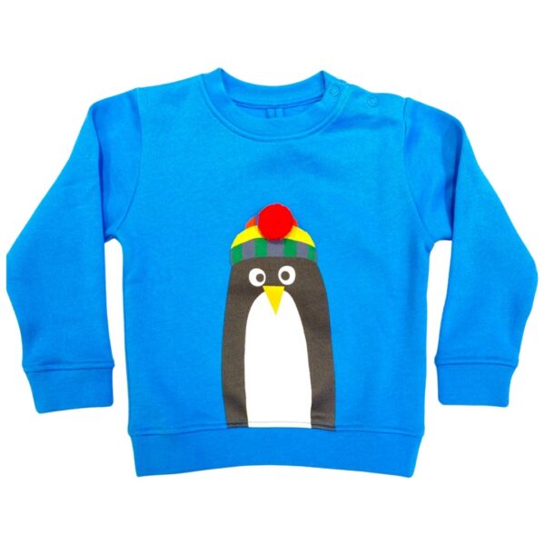 Stella McCartney - Felpa pinguino bambino - Azzurr