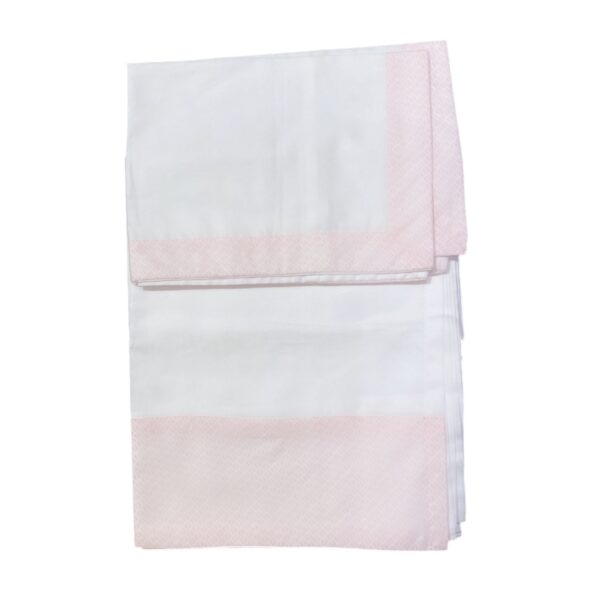 Fendi - Lenzuolo e fodera bianco e rosa