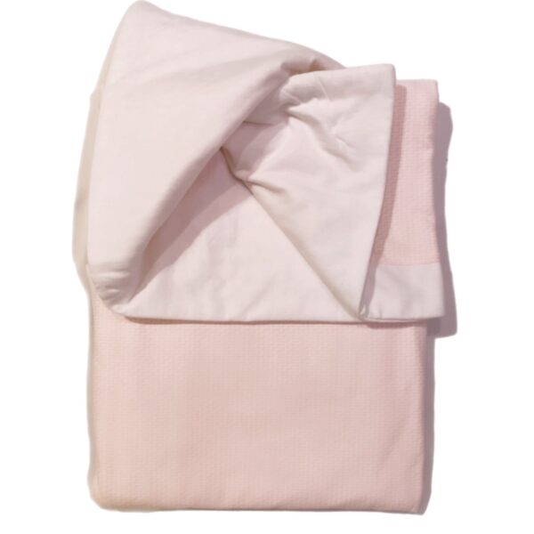 Fendi - Coperta rosa e bianco logata