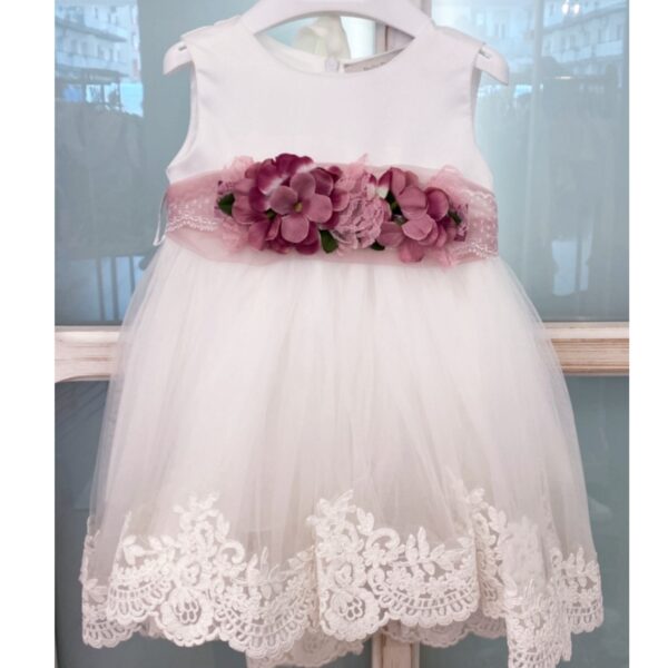 Bella Roma - Abito in tulle con fiocco rosa