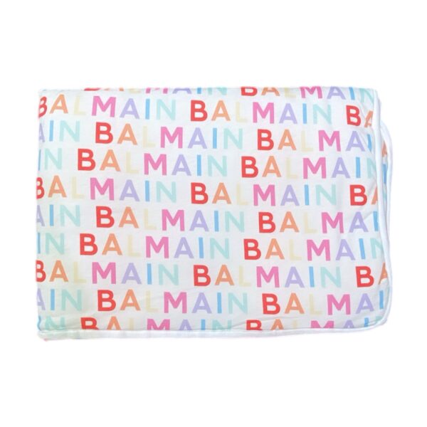 Balmain - Coperta con logo multicolor