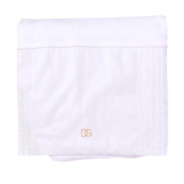Dolce & Gabbana - Coperta bianca in cotone bianca