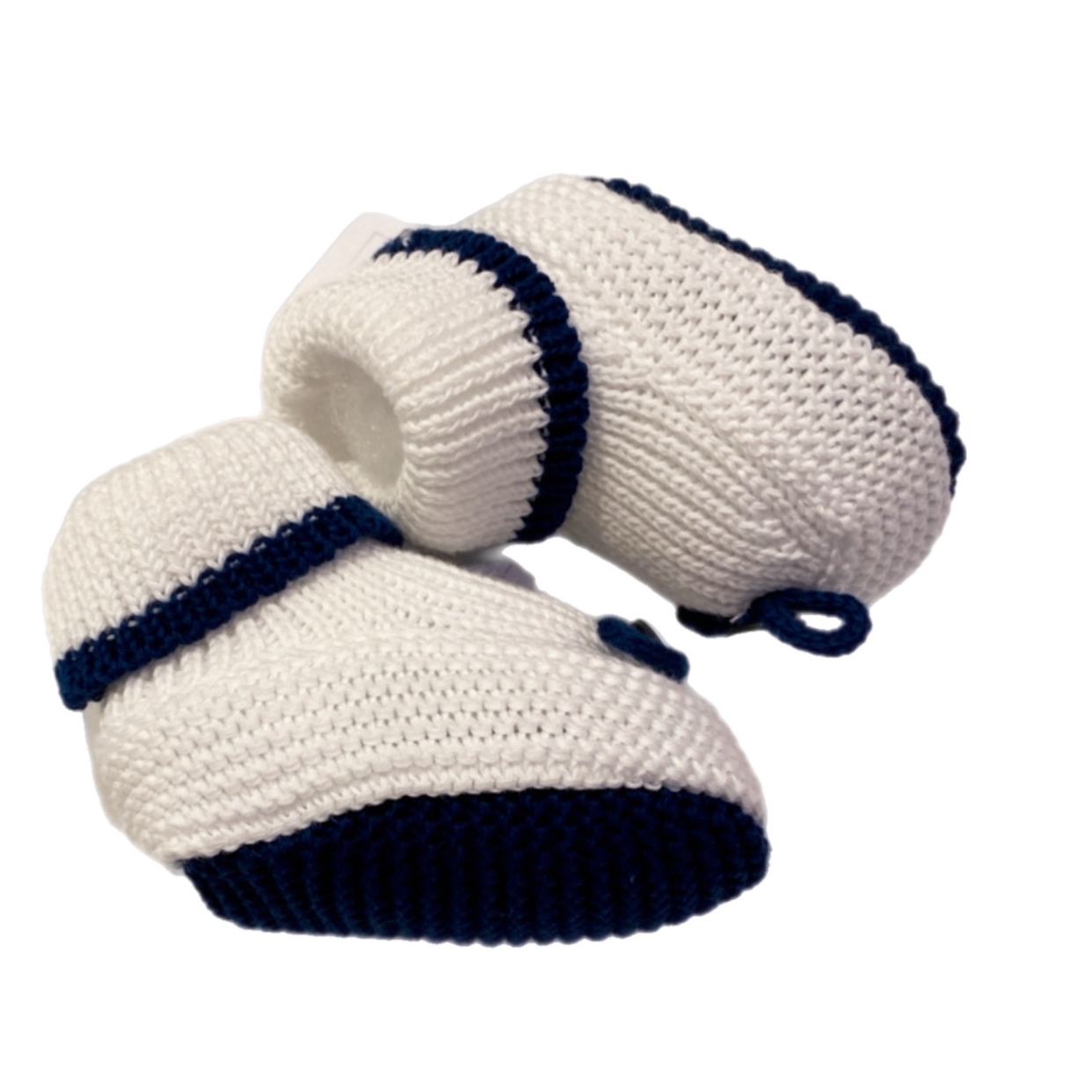 I Delfi Scarpe bianco e blu filo cotone C era una volta