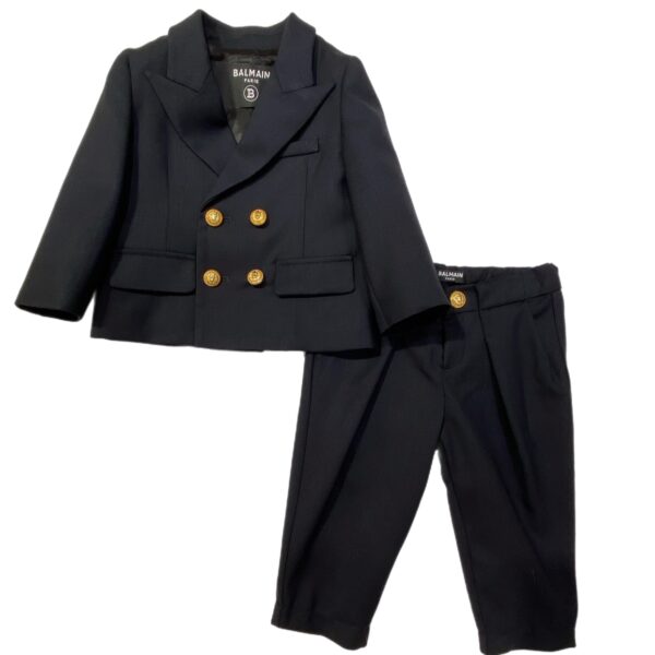 Balmain - Completo due pezzi con bottoni dorati