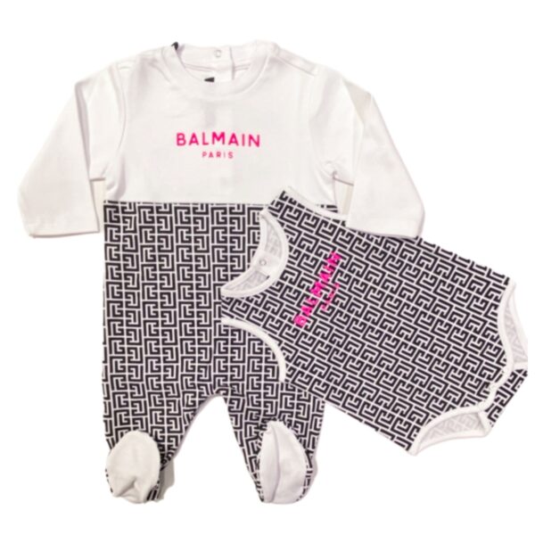 Balmain - Kit regalo logato fucsia 3 d