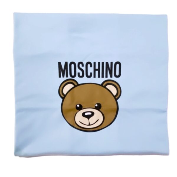 Moschino - Coperta color cielo logata