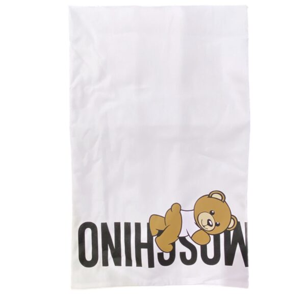 Moschino - Coperta bianca logata
